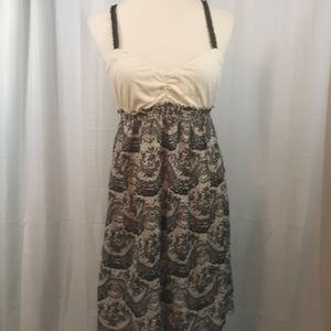 Eloise Anthropologie cotton blend sundress sz medium *D5